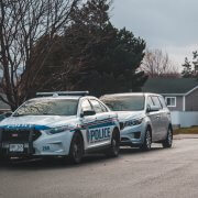 Police Car Parked on the side of the road